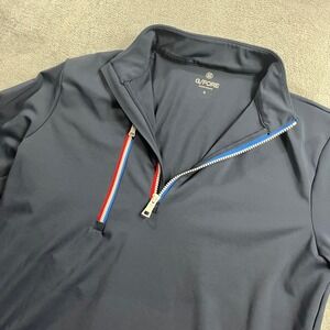 G/FORE Mens Daytona Interlock Tech Quarter Zip Pullover Navy G4MS22K80 Size S